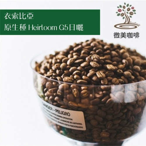 [微美咖啡]超值1磅298元,原生種 Heirloom G5 日曬(衣索匹亞)淺焙 咖啡豆,滿500元免運,新鮮烘培