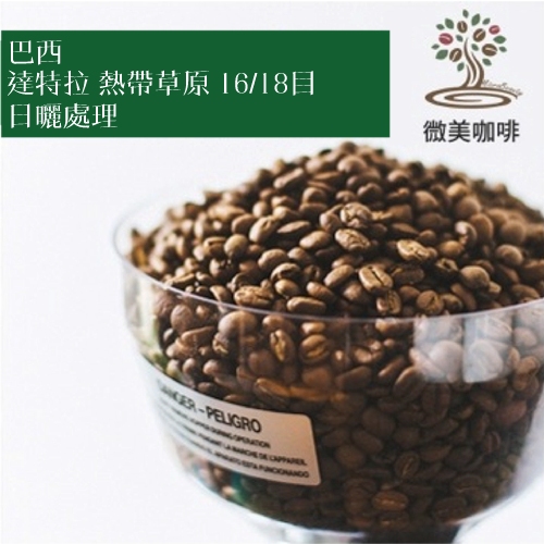 [微美咖啡]1磅350元,達特拉 熱帶草原 16/18目 日曬處理(巴西)中深焙咖啡豆,滿500元免運,新鮮烘焙