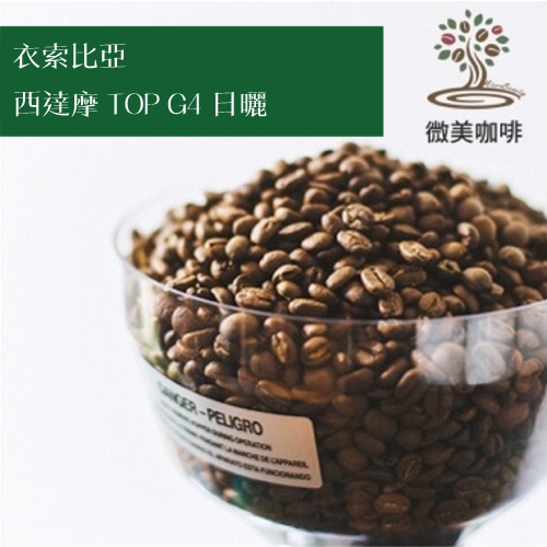 [微美咖啡]1磅450元,西達摩 TOP G4 日曬(衣索比亞)淺焙咖啡豆,滿500元免運,新鮮烘焙